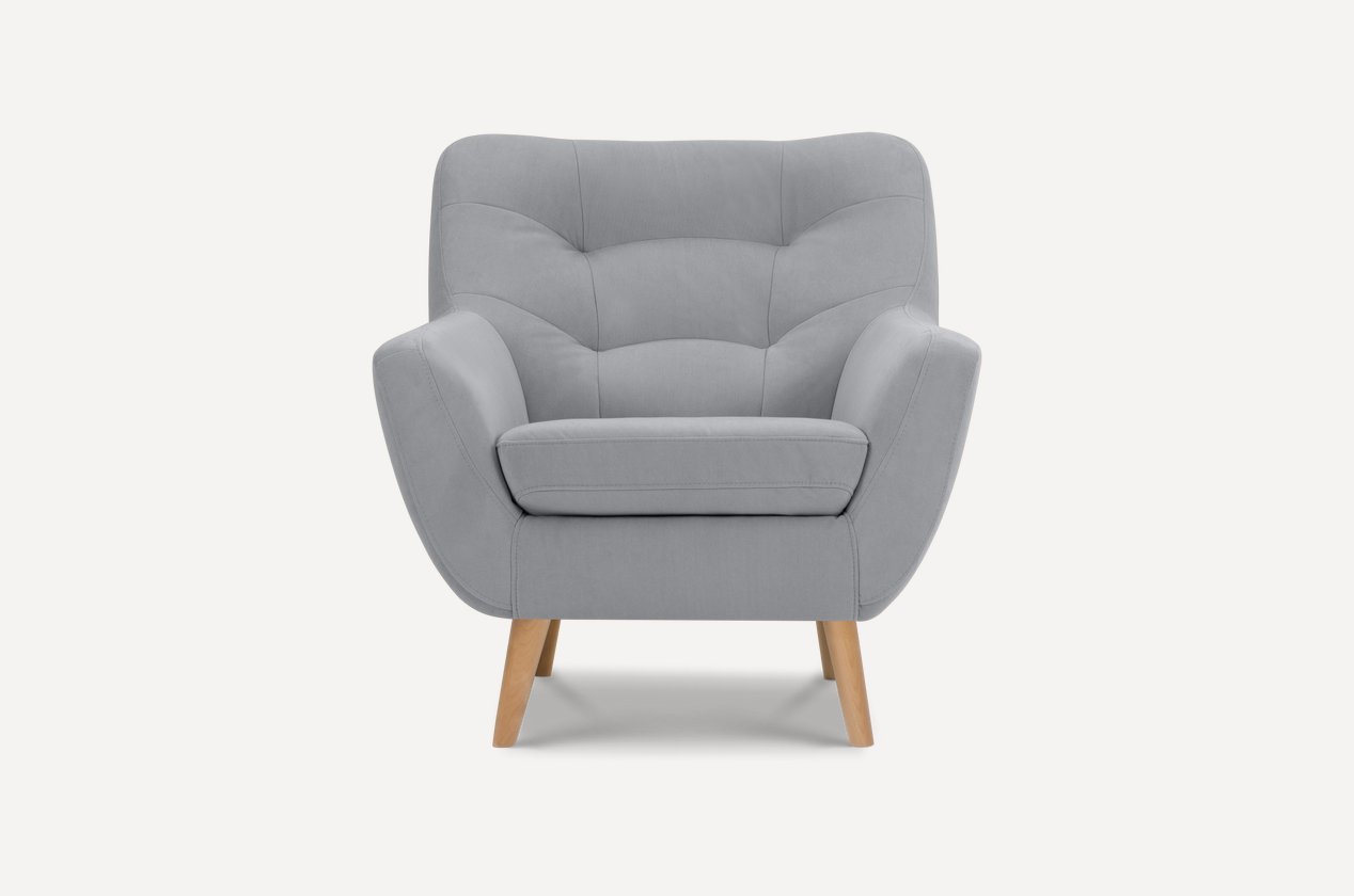 Кресло Витио Velvet Silver - фото 1