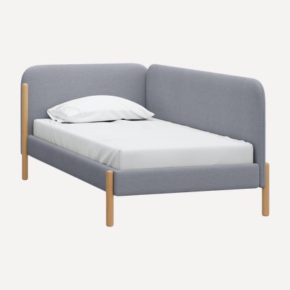 Кровать Кейси 90 Рогожка Серый