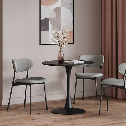 Обеденная группа Тюлип-2 80 Black