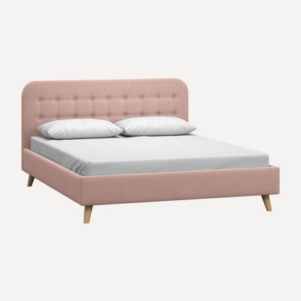 Кровать Динс 180 Velvet Pink