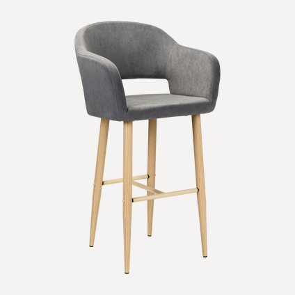 Стул барный Одар-1 Velvet Grey