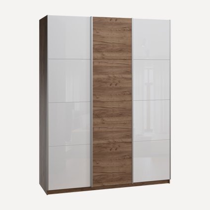 Шкаф-купе Итан-3-180-230 Glass Дуб Табачный