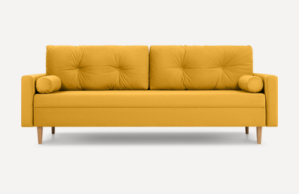 Диван прямой Нумо Velvet Yellow