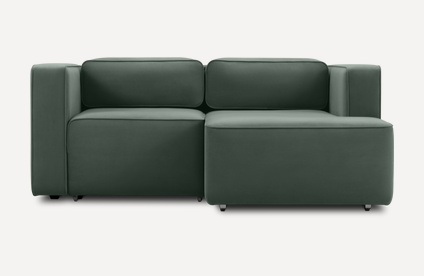 Диван угловой Аронт Мини Velvet Olive
