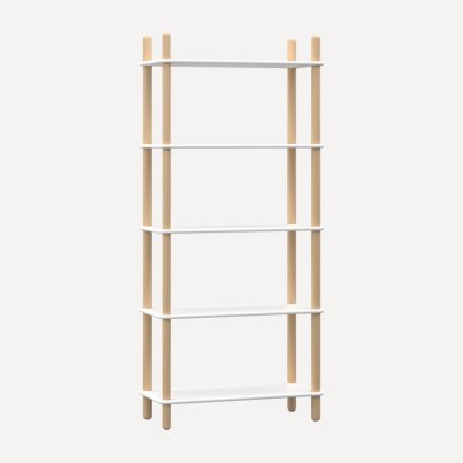 Стеллаж Олав 1 80x178 Белый