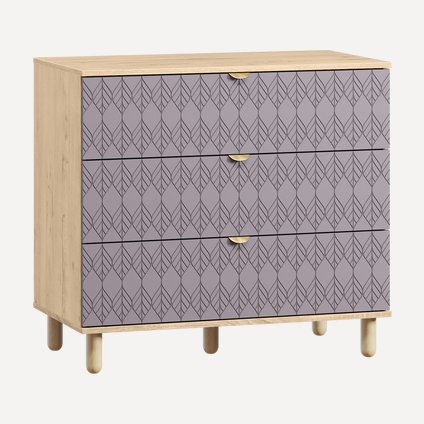 Комод Теджонс 93x85 Лист Лавандовый/Дуб Ирландский