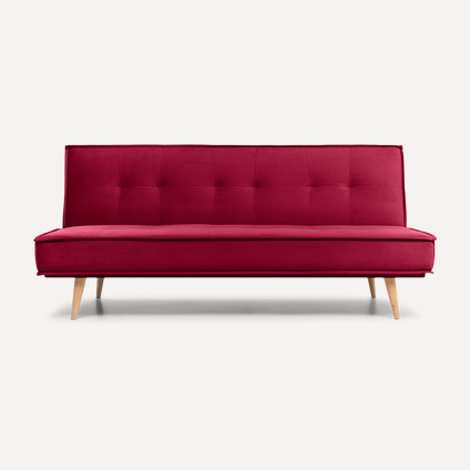 Диван прямой Дель Velvet Crimson