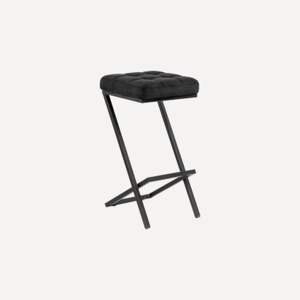 Стул полубарный Луис Velvet Black