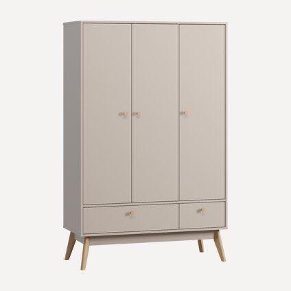 Распашной шкаф Торвалль 3-118x185 Латте
