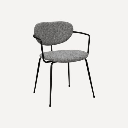 Стул Торви Рогожка Серый/Черный