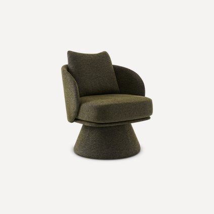 Кресло поворотное Асвен Textile Olive