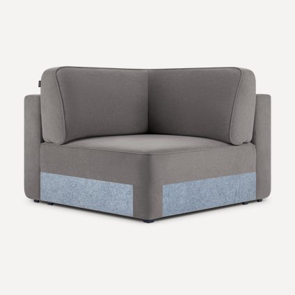 Угловое кресло Спейс-М Velvet Grey