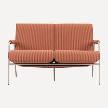 Диван садовый Ганти Рогожка Терракотовый/Бежевый