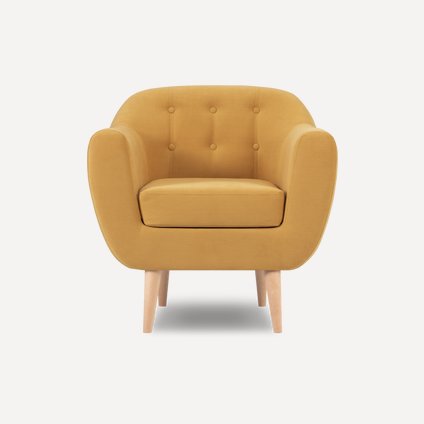 Кресло Роттердам Velvet Yellow