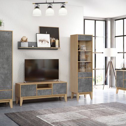 Модульная гостиная Гритон-1 Dark