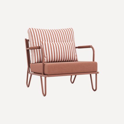 Кресло Элара Рогожка Терракотовый