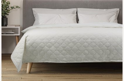 Покрывало Барроу Cotton White