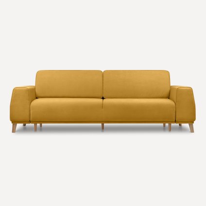 Диван прямой Ларонсо Velvet Yellow
