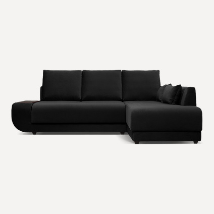 Диван угловой Манхэттен Velvet Black