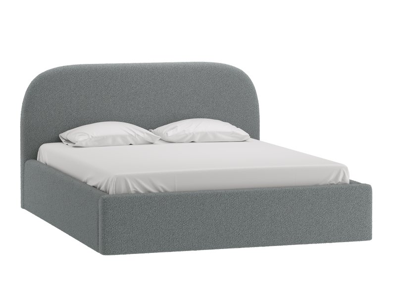 Кровать Кевия 160 Букле Серый