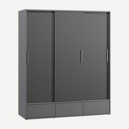 Шкаф-купе Беррингтон 3.1-177x220 Графитовый