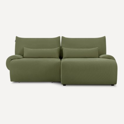 Диван угловой Аллаум Вельвет Оливковый