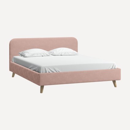 Кровать Лайтси 140 Velvet Pink
