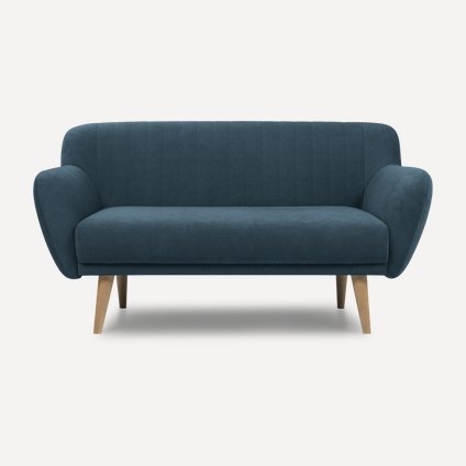 Диван прямой Соланс Velvet Deep Ocean