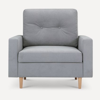 Кресло-кровать Динс Мини Velvet Silver