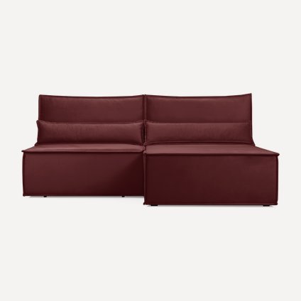 Диван угловой Стаус Velvet Marsala