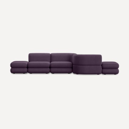 Диван модульный Brera-1 Velour Plum