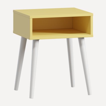 Тумба прикроватная Ивейн-1 Open Mustard White