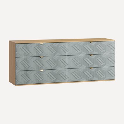 Комод Монблан-4 Fancy Mentol Oak