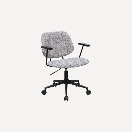 Офисное кресло Тингл Букле Светло-серый/Черный
