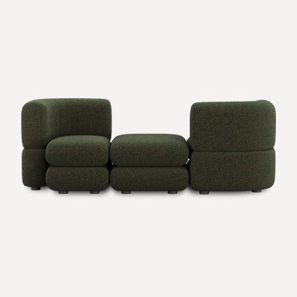 Диван модульный Брера-3 Bucle Green