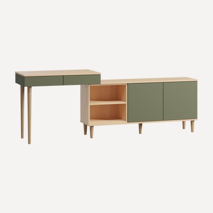 Стол-тумба Элвуд-1 Olive Plywood