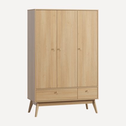 Распашной шкаф Торвалль 3-118x185 Дуб Барбера