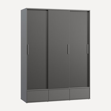 Шкаф-купе Беррингтон 3.1-207x240 Графитовый